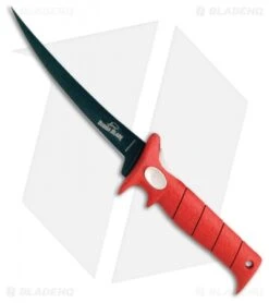 Bubba Blade 13" Tapered Flex Fillet Fixed Blade Knife Red Rubber (7" Black)