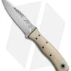 Fiddleback Forge ASP Fixed Blade Knife Oatmeal Burlap (3.75" Satin)