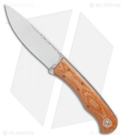 Fiddleback Forge CR-1 Fixed Blade Knife Natural Micarta (3.8" Satin)
