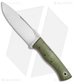 Fiddleback Forge Duke Fixed Blade Knife Evergreen Burlap (5.5" Satin)