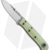 Fiddleback Forge Hiking Buddy Fixed Blade Knife Spearmint G-10 (3.125" Satin)