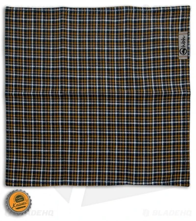 Hanks By Hank 10" X 10" Handkerchief - Mustard Plaid - Image 3