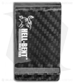 Hell-Bent Holsters HB Logo Money Clip (Carbon Fiber)