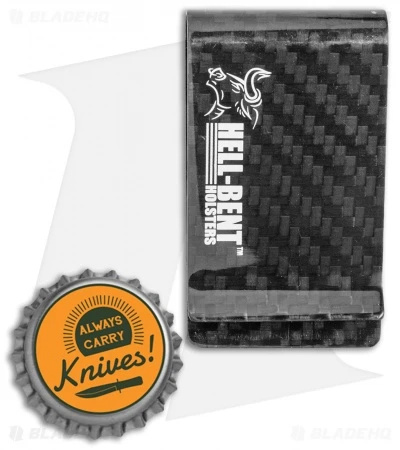 Hell-Bent Holsters HB Logo Money Clip (Carbon Fiber) - Image 3