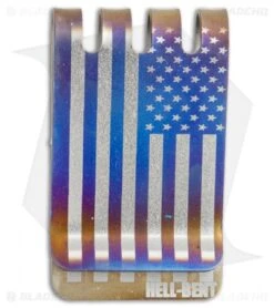 Hell-Bent Holsters American Flag Titanium Money Clip (Anodized)