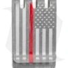 Hell-Bent Holsters Thin Red Line Titanium Money Clip (Distressed)