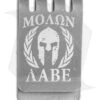 Hell-Bent Holsters Molon Labe Titanium Money Clip (Distressed)