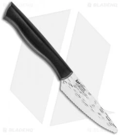 KAI Inspire 4" Serrated Citrus Paring Kitchen Knife Black