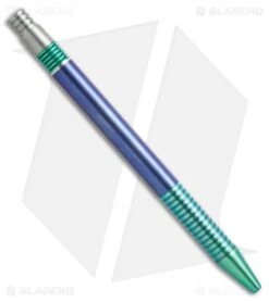 Matthew Martin Tactical 375 Series Unique #6 Blue/Green Ano Titanium Click Pen