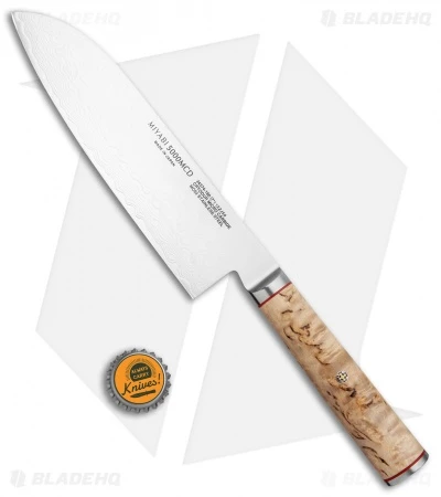 Miyabi Birchwood SG2 7" Santoku Kitchen Knife - Image 4