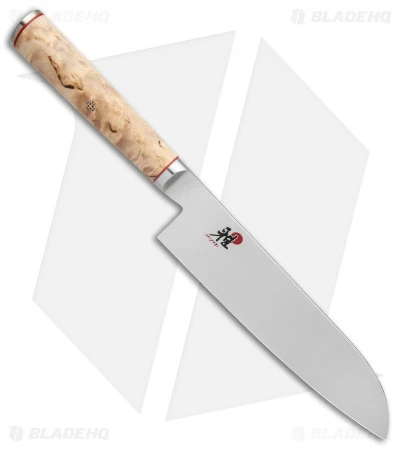 Miyabi Birchwood SG2 7" Santoku Kitchen Knife - Image 2