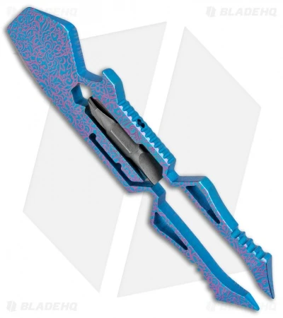 RB Tools & Design Enigma Titanium Pocket Probe Tool - Blue/Purple Floral - Image 2