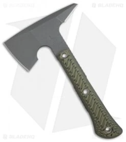 RMJ Tactical Mini Jenny 9.5" Tomahawk Axe Dirty Olive G-10 (Tungsten Cerakote)