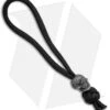 Schmuckatelli One-Eyed Jack Skull Bead Diamond Knot Zipper Pull (Black Oxide)