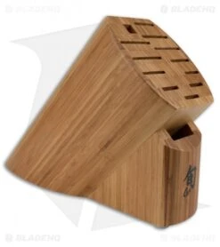 Shun 13-Slot Bamboo Kitchen Knife Block