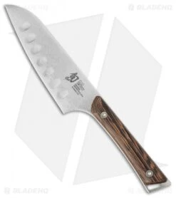 Shun Kanso 5.5" Hollow-Ground Santoku Kitchen Knife Wenge Wood