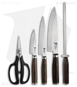 Shun Premier 6 Piece Basic Block Set Kitchen Knives