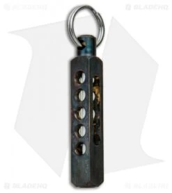 Spalinger Brass Square Minimalist Tritium Lantern (Smooth Antique Patina)