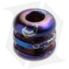 TiSurvival Titanium Three-Ribbed Bead - Blue Smoke