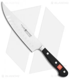 Wusthof Classic 7" Hollow Edge Craftsman Kitchen Knife Black Polymer
