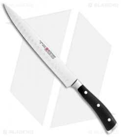 Wusthof Classic Ikon 9" Carving Kitchen Knife Black Polymer