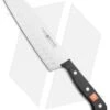 Wusthof Gourmet Hollow Edge Santoku Knife Black (7" Satin)