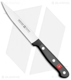 Wusthof Gourmet Utility Knife Black (4.5" Satin)