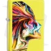 Zippo Lighter Yellow Colorful Head 11440