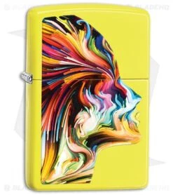 Zippo Lighter Yellow Colorful Head 11440