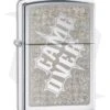 Zippo Lighter Polished Chrome Game Over 28447