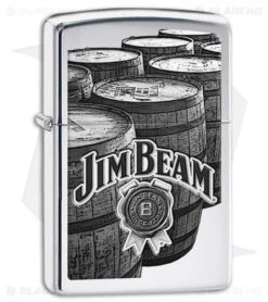 Zippo Lighter Jim Beam Barrels (High Polish Chrome) 11841
