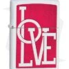 Zippo Lighter Matte White Love 11443