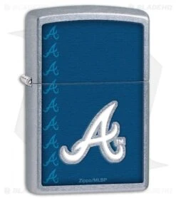 Zippo Lighter Street Chrome MLB Atlanta Braves 11494