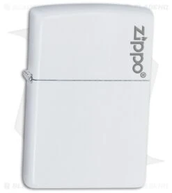 Zippo Lighter Matte White W/ Zippo Logo 11338