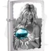 Zippo Lighter Brushed Chrome Mermaid And Orb 28651