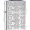 Zippo Lighter Polished Chrome Swirled Circles 28657