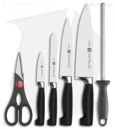 Zwilling Four Star 7-Piece Kitchen Knife Block Set