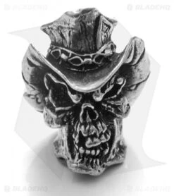 Schmuckatelli Vinnie Garoon Cowboy Skull Bead (Pewter)