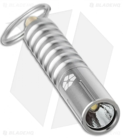Prometheus Beta QRV2 Electroless Nickel Flashlight W/ Quick-Release Keychain - Image 2