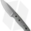 Fiddleback Forge Production Bushfinger Knife Black Canvas Micarta (4" Stonewash)