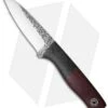 Fiddleback Forge Woodchuck Fixed Blade Knife Crimson Canvas (4.25" Satin)