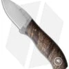 Fiddleback Forge Runt Knife Black Ash Burl (2" Satin)