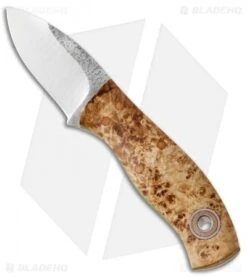 Fiddleback Forge Runt Knife Ash Burl (2" Satin)