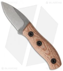 Fiddleback Forge Production Runt Knife Natural Canvas Micarta (2.125" Stonewash)