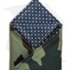 Hanks By Hank 10" X 10" Handkerchief - Green Camo/Polka Dot