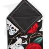 Hanks By Hank 10" X 10" Handkerchief - Skulls & Roses