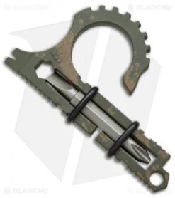 Koch Tools Duo Deuce Keychain Pocket Tool - Green/Bronze Cerakote Ti