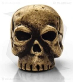 Schmuckatelli Original Classic Skull Lanyard Bead (Roman Brass Oxidized)