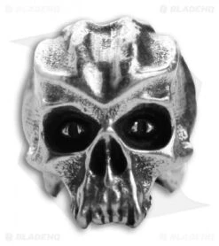 Schmuckatelli Cyber Skull Lanyard Bead (Pewter)