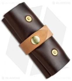 Scout Leather Co. Hex Bit Driver Tool Roll Brown CXL Leather